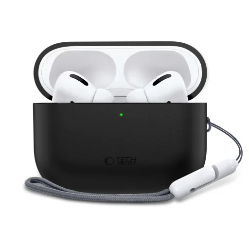 Apple AirPods Pro 3 Tech-Protect szilikon tok fekete - 2