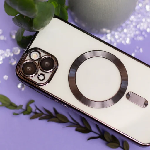  iPhone 17 Pro Max 6,9" Szín Króm Mag fekete tok - 6