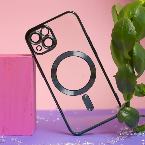  iPhone 17 Pro Max 6,9" zöld Szín Króm Mag tok - 7