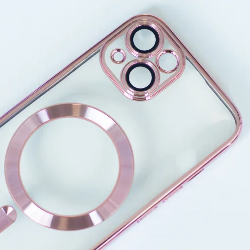  iPhone 17 Pro Max 6,9" rózsaarany Szín Króm Mag tok - 11