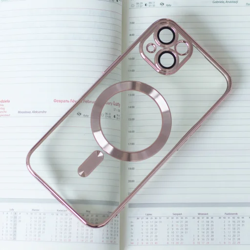  iPhone 17 Pro Max 6,9" rózsaarany Szín Króm Mag tok - 12