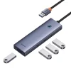 Baseus UltraJoy 4 az 1-ben Hub USB-A+4xUSB 3.0 (szürke) thumbnail
