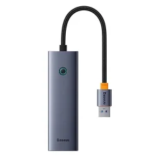Baseus UltraJoy 4 az 1-ben Hub USB-A+4xUSB 3.0 (szürke)