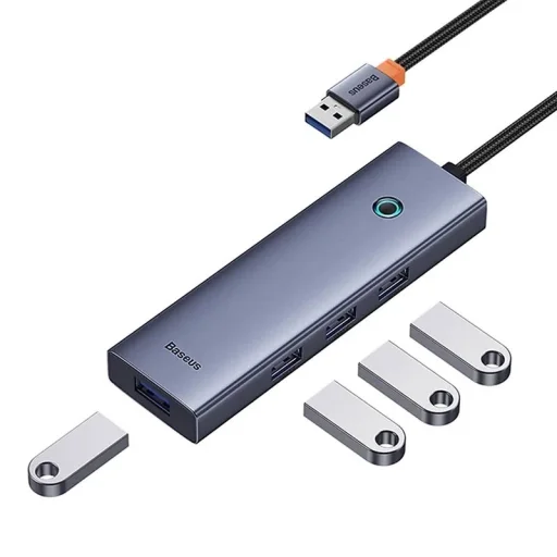 Baseus UltraJoy 4 az 1-ben Hub USB-A+4xUSB 3.0 (szürke) - 6