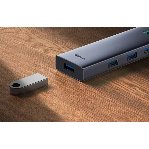 Baseus UltraJoy 4 az 1-ben Hub USB-A+4xUSB 3.0 (szürke) - 10