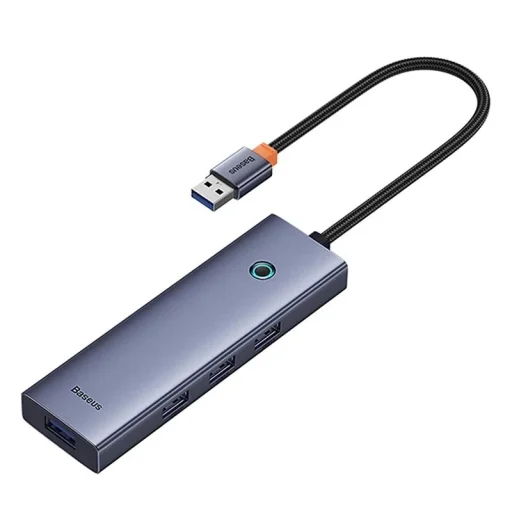 Baseus UltraJoy 4 az 1-ben Hub USB-A+4xUSB 3.0 (szürke) - 3