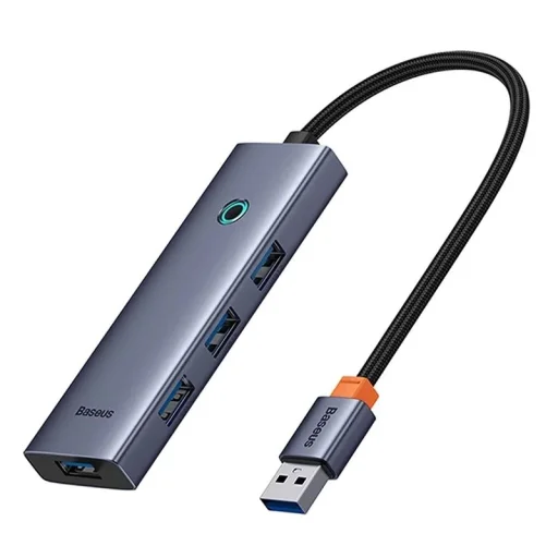 Baseus UltraJoy 4 az 1-ben Hub USB-A+4xUSB 3.0 (szürke) - 4