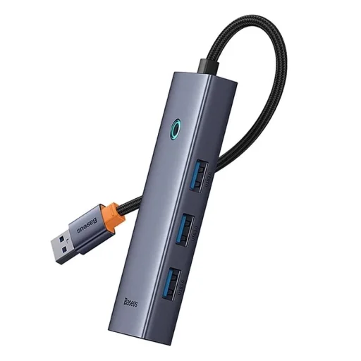 Baseus UltraJoy 4 az 1-ben Hub USB-A+4xUSB 3.0 (szürke) - 5