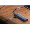 Baseus UltraJoy 6 az 1-ben USB-C Hub, HDMI 4K@30Hz, 3xUSB 3.0, PD, RJ45 (szürke) thumbnail