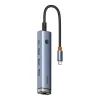 Baseus Ultra Joy Series 5 az 1-ben hub, USB-C - HDMI, USB3.0x2, PD, RJ45 (szürke) - 4