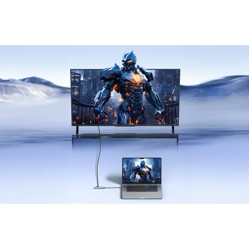 Baseus Ultra Joy Series 5 az 1-ben hub, USB-C - HDMI, USB3.0x2, PD, RJ45 (szürke) - 9