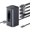 Baseus Spacemate 11in1 HUB (B00568101813-00) - USB-C 2xHDMI, 2xDP, 3xUSB, 2xUSB-C, RJ45, Jack - Űrszürke thumbnail