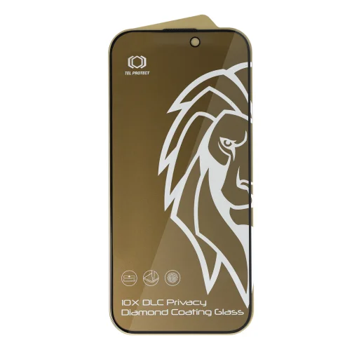 Tempered glass Tel Protect 10X Privacy DLC Diamond Coating for Iphone 16 Pro/17 - 3