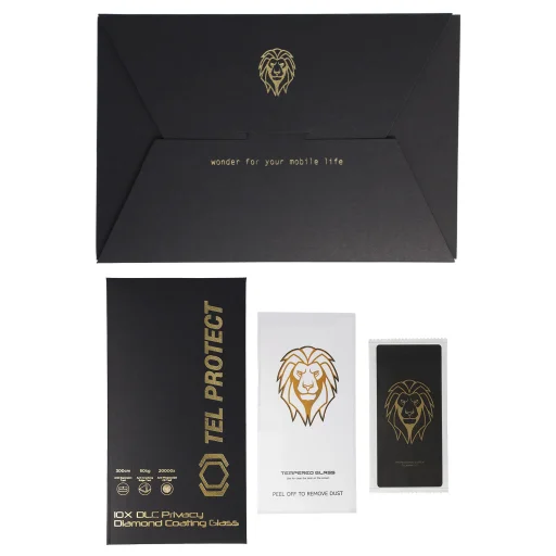 Tempered glass Tel Protect 10X Privacy DLC Diamond Coating for Iphone 16 Pro/17 - 4