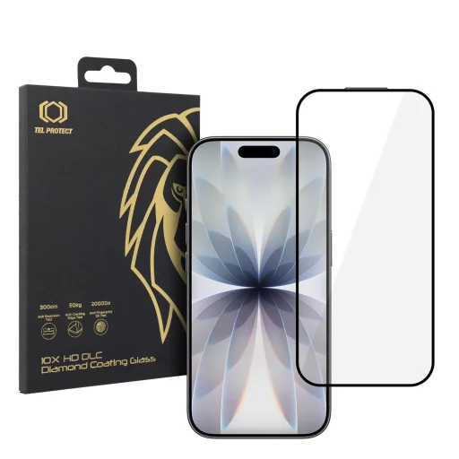 Tel Protect 10X HD DLC Gyémántbevonat üvegfólia iPhone 16 Pro/17 - 1