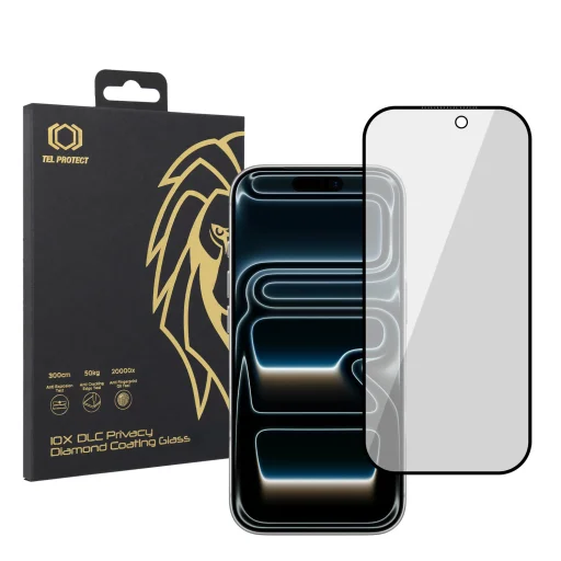 Tel Protect 10X Privacy DLC Diamond Coating üvegfólia iPhone 17 Pro Max - 1