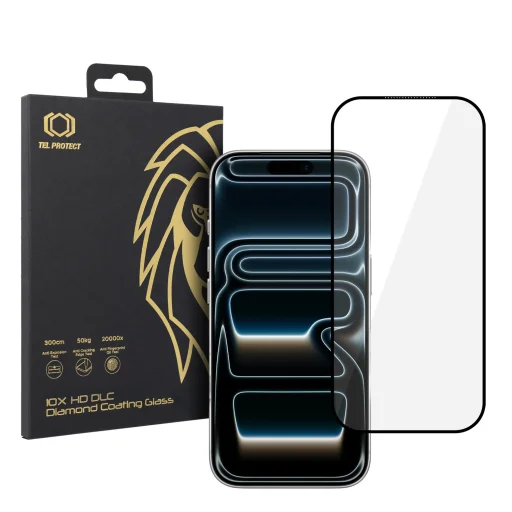 Tel Protect 10X HD DLC Gyémánt Bevonat Iphone 17 Pro üvegfólia - 1