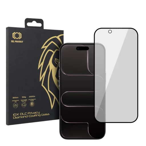 Tempered glass Tel Protect 10X Privacy DLC Diamond Coating for Iphone 17 Air - 1
