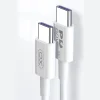 XO NB-Q190A USB Type C - USB Type C kábel 1m 60W fehér thumbnail