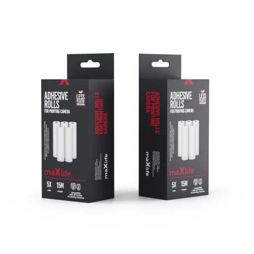 Maxlife öntapadós tekercs szett hőnyomtatóhoz - 1