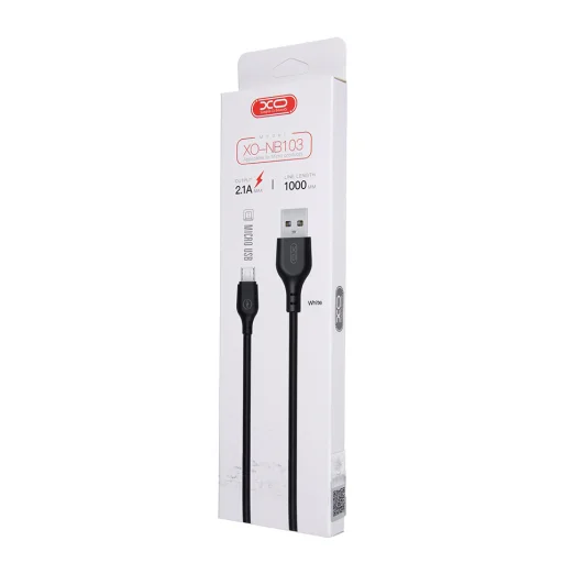XO NB103 micro USB kábel 1,0 m 2,1A fehér - 2