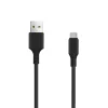 Setty töltő 1x USB 2,4A fekete + USB-C kábel 1,0 m ÚJ - 2