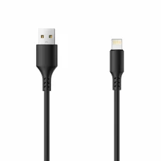 Lightning Setty kábel USB - 3,0 m 2A fekete ÚJ