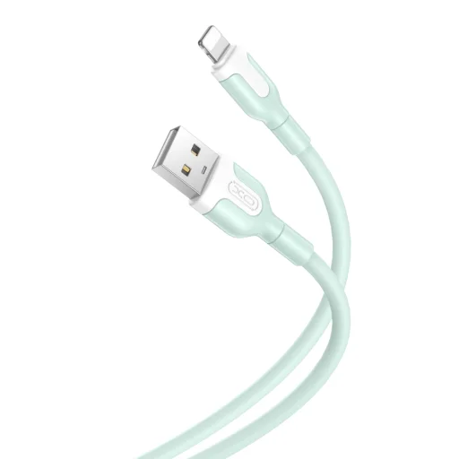 iPhone zöld Lightning USB kábel XO NB212 1,0 m 2,1A - 1