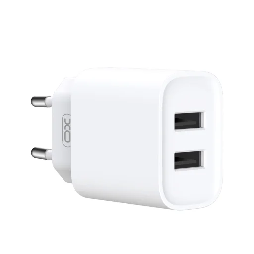 XO CE02C fali töltő 2x USB 2,1A fehér + USB-C kábel - 3
