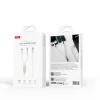 XO NB-Q262 2 az 1-ben PD USB-C - Lightning + USB-C 1,2m bézs 60W kábel - 2