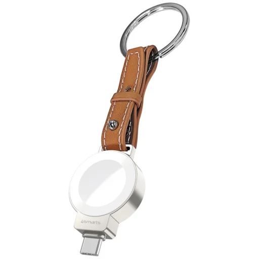 4 az 1-ben tartozékkészlet 4smarts Style MagSafe pénztárca, Apple Watch töltő, szíj Apple Watch-hoz, barna - 2