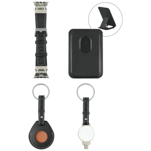 4smarts Style 4in1 tartozékkészlet iPhone, MagSafe pénztárca, Apple Watch töltő, Apple Watch szíj, AirTag tok - 1
