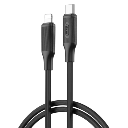 XO NB-Q265A PD USB-C - Lightning 1,0m 27W fekete kábel - 1