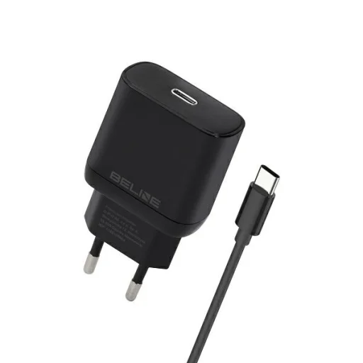 Beline 1x USB-C 30W töltő + USB-C kábel fekete PD 3.0 BLNCB30C GaN - 1
