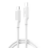 XO USB-C - USB-C kábel NB-Q265B PD 1,0m 60W fehér