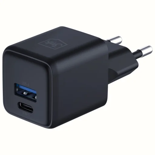 3MK Hyper GaN Töltő 20W fali töltő 1xUSB-A 1xUSB-C PD QC4+ fekete - 6