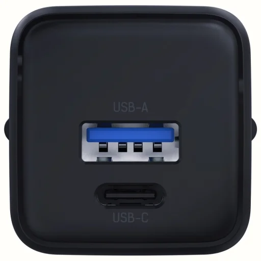 3MK Hyper GaN Töltő 20W fali töltő 1xUSB-A 1xUSB-C PD QC4+ fekete - 2