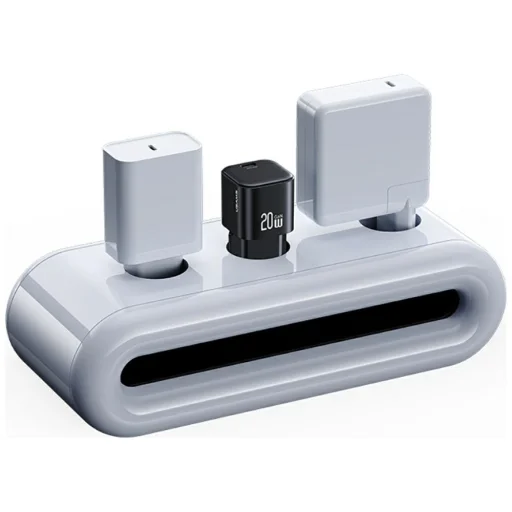 USB-C hálózati töltő USAMS JO Series CC260 20W + 1m USB-C/USB-C kábel Fehér - 8