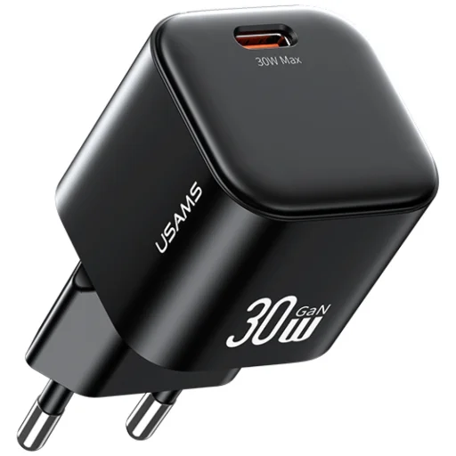 USAMS JO Series CC262 30W USB-C hálózati töltő + 1m USB-C/USB-C kábel Fehér - 2