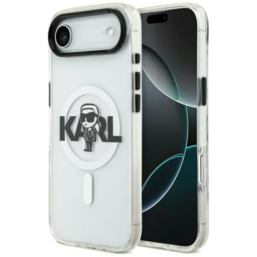 iPhone 17 Air Karl Lagerfeld IML Karl Sketch Logo MagSafe tok átlátszó, - 1