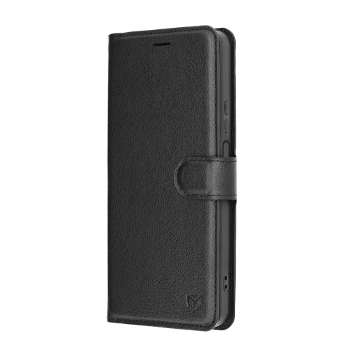 Honor 400 Smart Fekete Techsuit - Leather Folio tok - 4