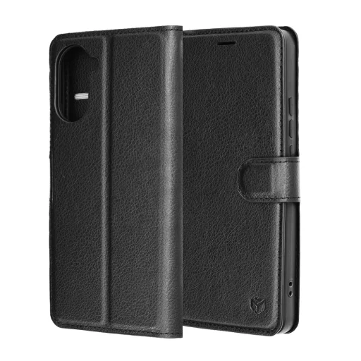 OnePlus Nord CE5 Fekete Techsuit Leather Folio tok - 6