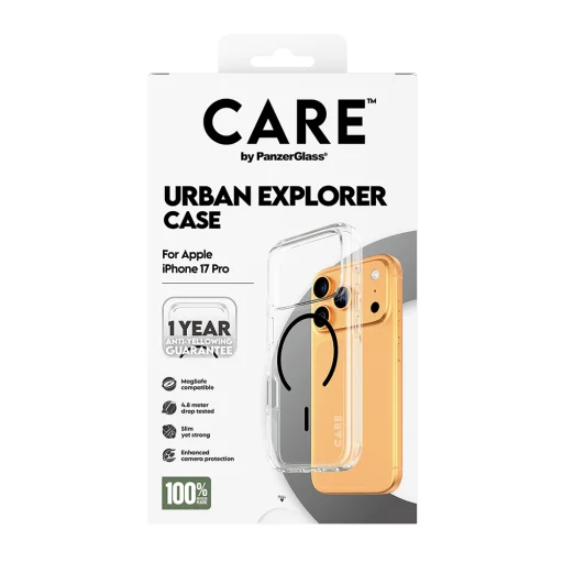 iPhone 17 Pro Max - PanzerGlass® CARE Flagship Urban Explorer Black MagSafe - Átlátszó tok - 7