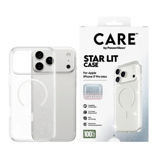  iPhone 17 Pro Áttetsző PanzerGlass® - CARE Flagship Urban Explorer Star Lit White MagSafe tok - 6