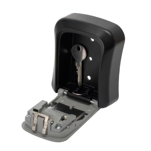 HOME SAFEKEY Számzáras kulcsszéf, masszív alumínium öntvény, négyjegyű számkód, 10.000 elvi kódvariáció, falra rögzítendő, kültérre is - 2