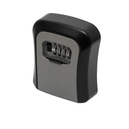 HOME SAFEKEY Számzáras kulcsszéf, masszív alumínium öntvény, négyjegyű számkód, 10.000 elvi kódvariáció, falra rögzítendő, kültérre is - 1