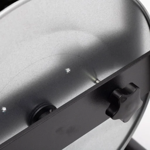 HOME HJRM2025 fém kábeldob, 25 méter, fém talp, H07RN-F 3G2,5 mm2 vezeték, 250 V~ / max. 16 A, túlmelegedés elleni védőkapcsolóval - 4