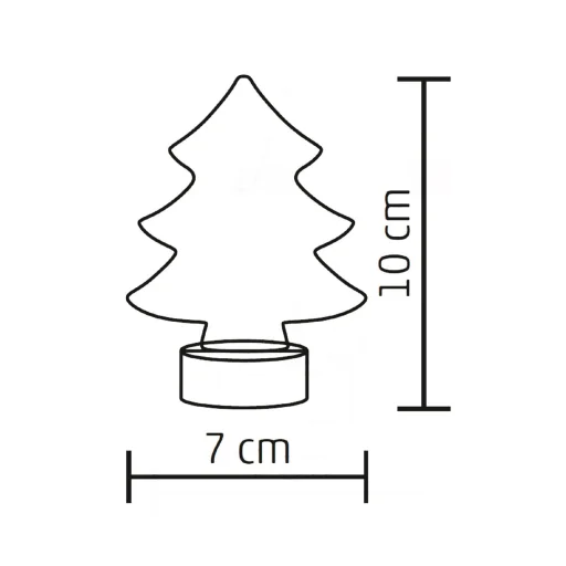 LED stolová dekorácia, stromček - 2