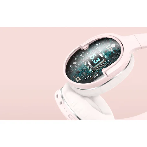 Baseus Encok D02 Pro vezeték nélküli fejhallgató (rózsaszín) - 12