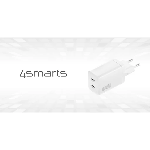 Wall charger 4smarts PDPlug Dual   45W GaN 2xUSB-C white - 5